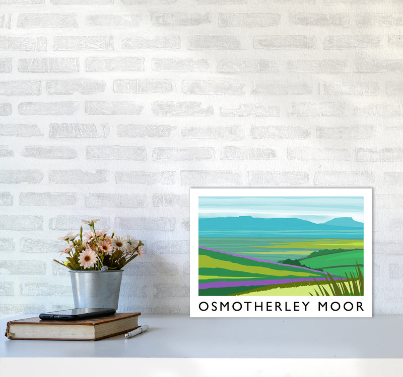 Osmotherley Moor Travel Art Print by Richard O'Neill A3 Black Frame