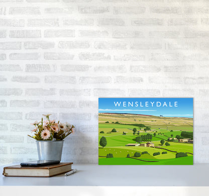 Wensleydale 3 Travel Art Print by Richard O'Neill A3 Black Frame