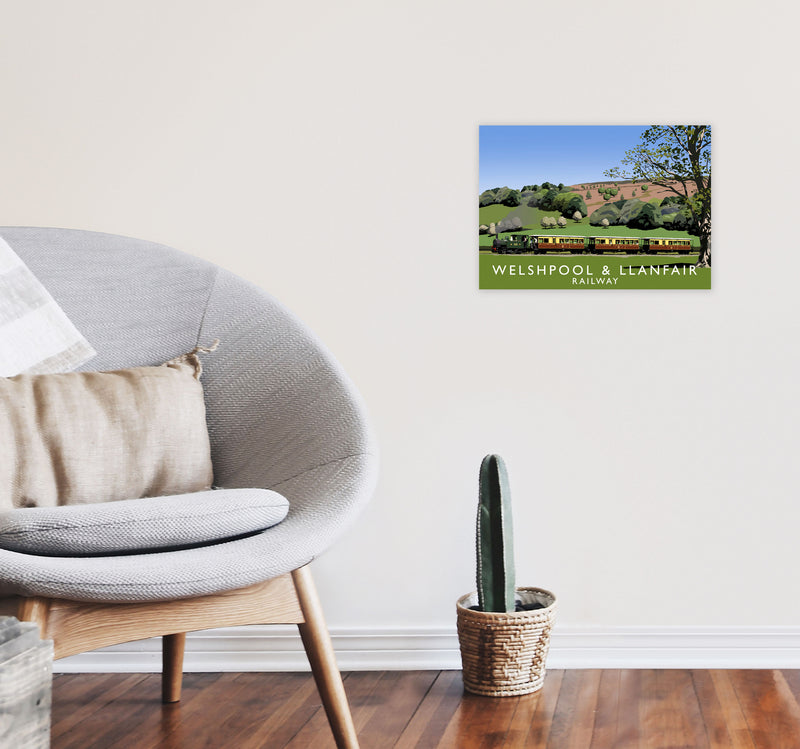 Welshpool & Llanfair by Richard O'Neill A3 Black Frame