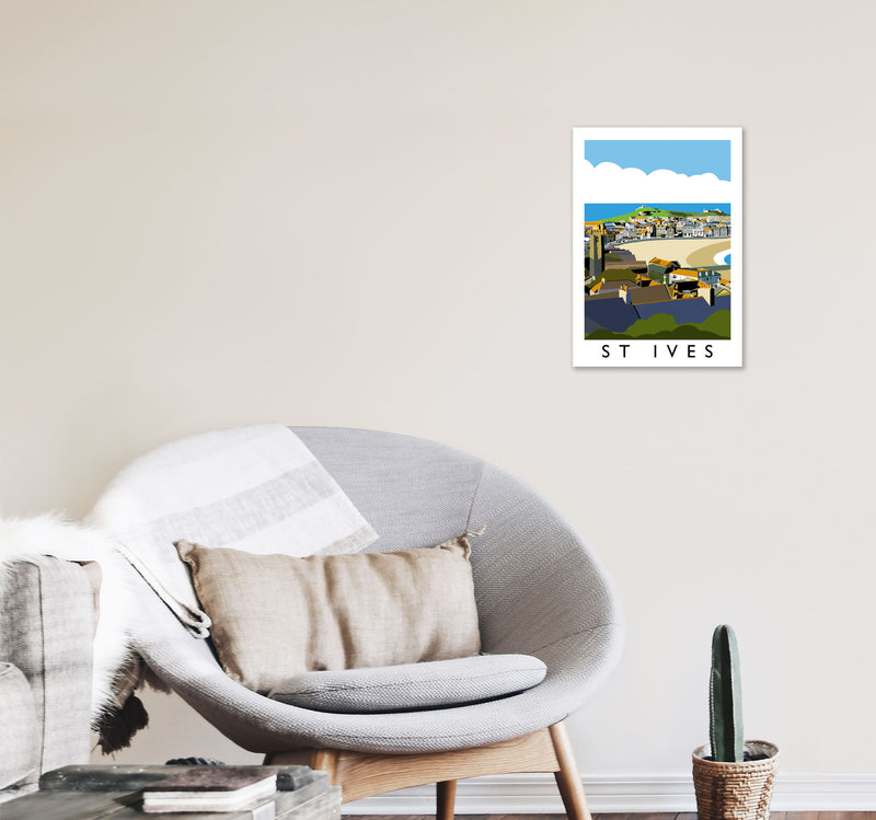 St Ives by Richard O'Neill A3 Black Frame