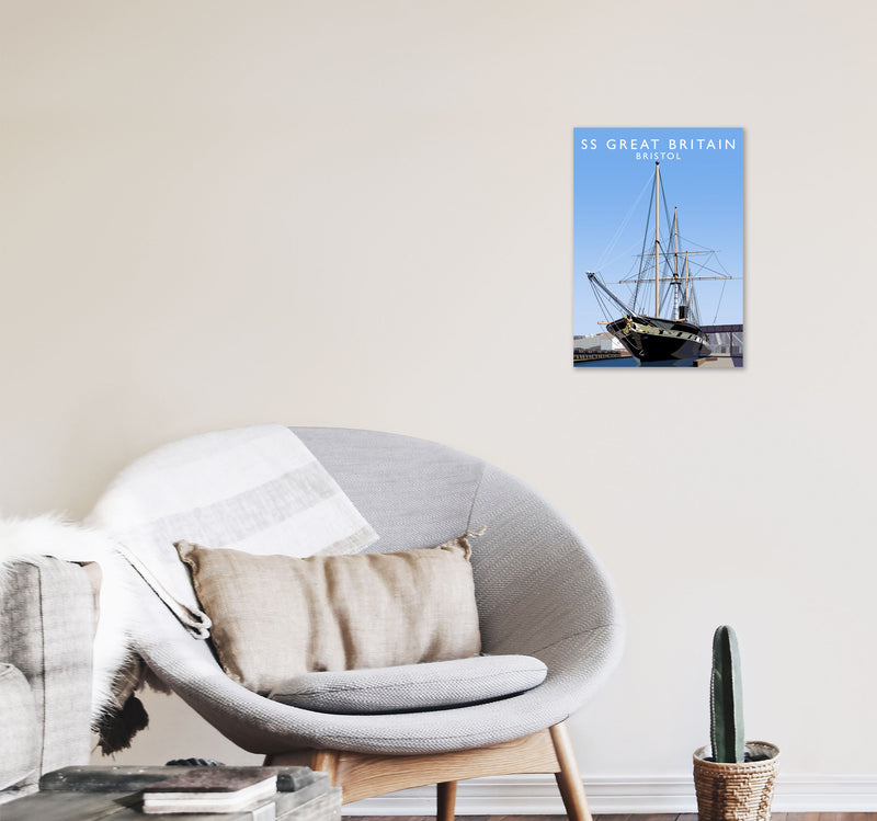 SS Great Britain Bristol Art Print by Richard O'Neill A3 Black Frame