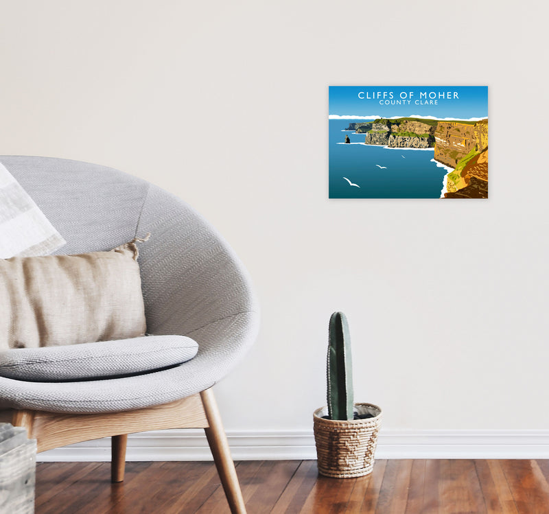 Cliffs Of Moher by Richard O'Neill A3 Black Frame