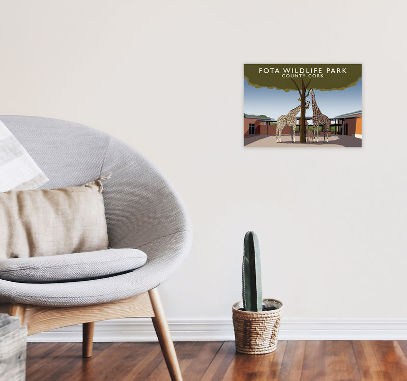 Fota Wildlife Park by Richard O'Neill A3 Black Frame