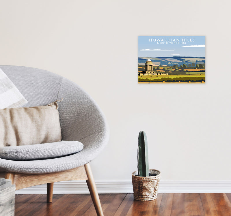 Howardian Hills (Landscape) by Richard O'Neill Yorkshire Art Print Poster A3 Black Frame