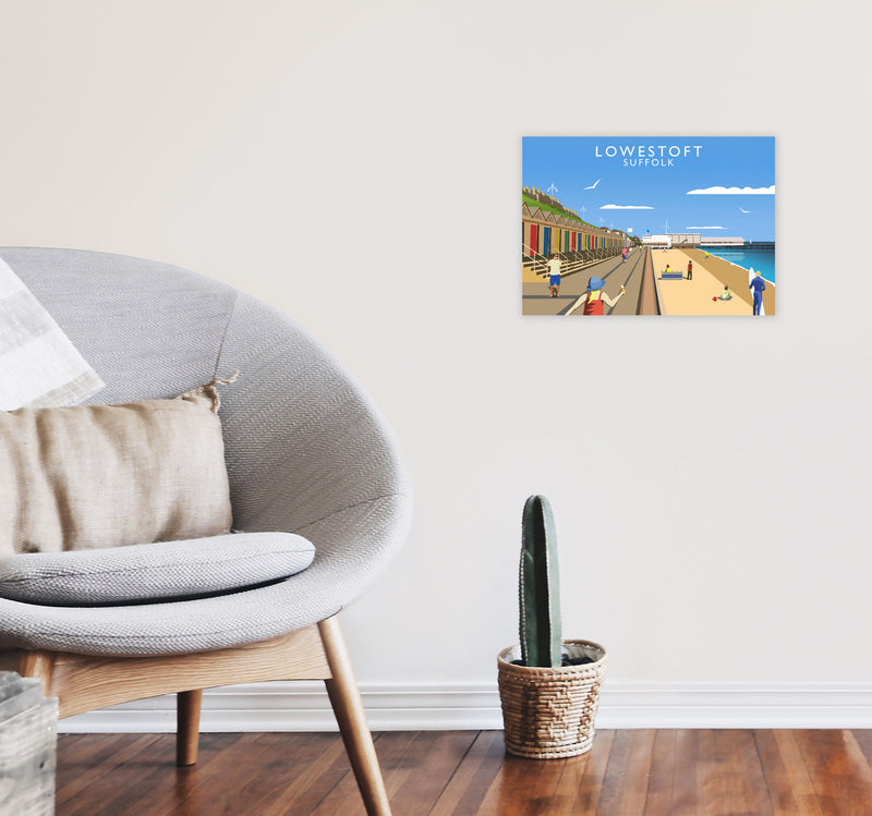 Lowestoft Suffolk Framed Digital Art Print by Richard O'Neill A3 Black Frame