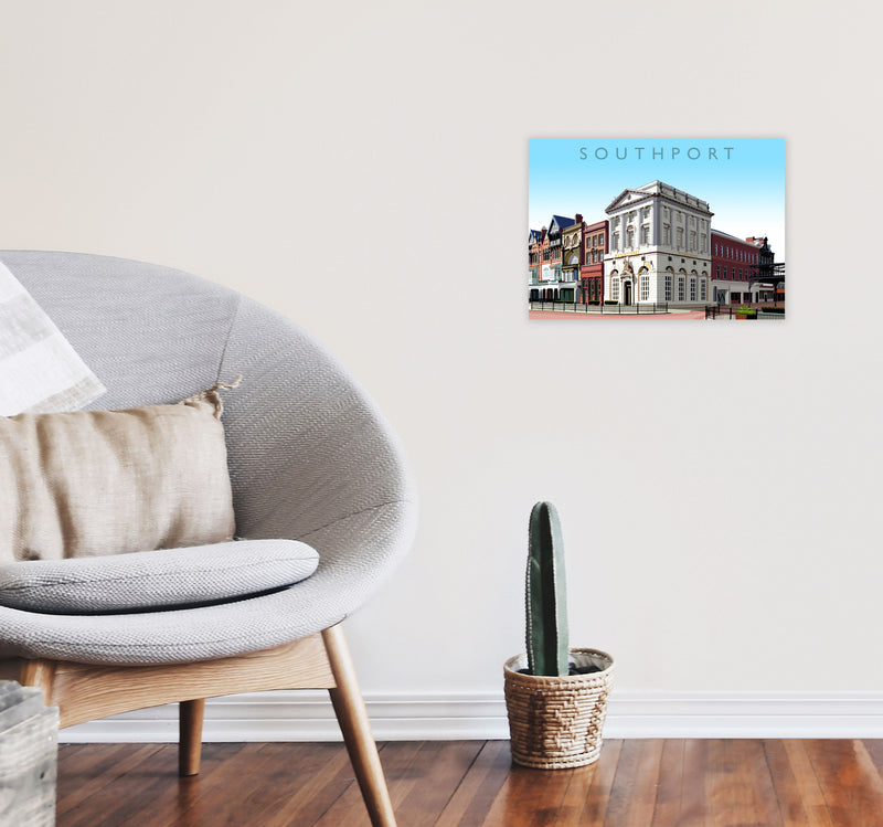 Southport by Richard O'Neill A3 Black Frame