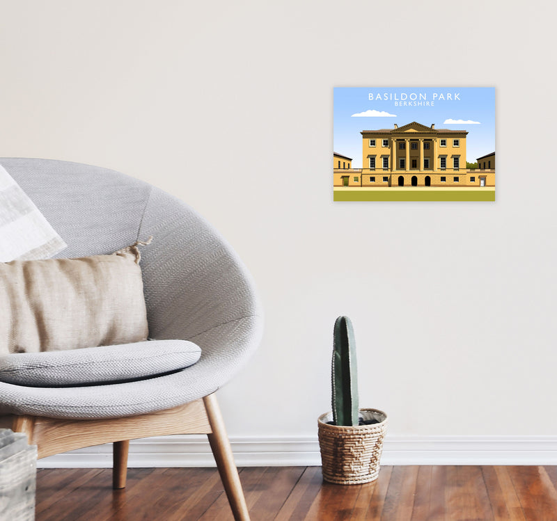 Basildon Park by Richard O'Neill A3 Black Frame
