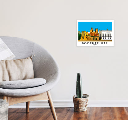 Bootham Bar York Art Print by Richard O'Neill A3 Black Frame