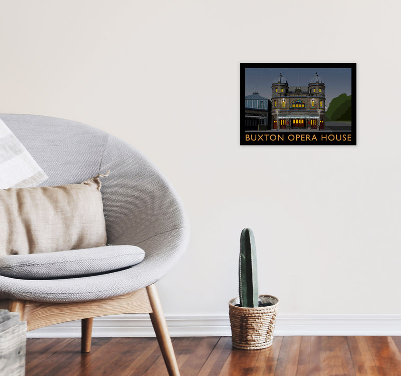 Buxton Opera House Night by Richard O'Neill A3 Black Frame