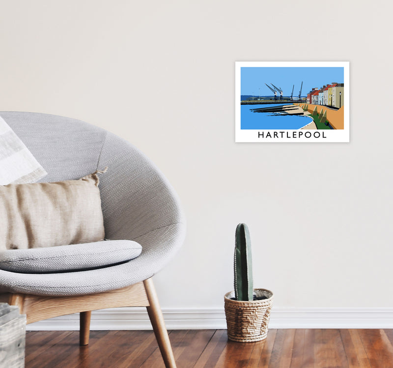 Hartlepool by Richard O'Neill A3 Black Frame