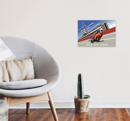 Isle of Man Art Print by Richard O'Neill A3 Black Frame
