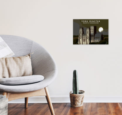 York Minster Framed Digital Art Print by Richard O'Neill A3 Black Frame