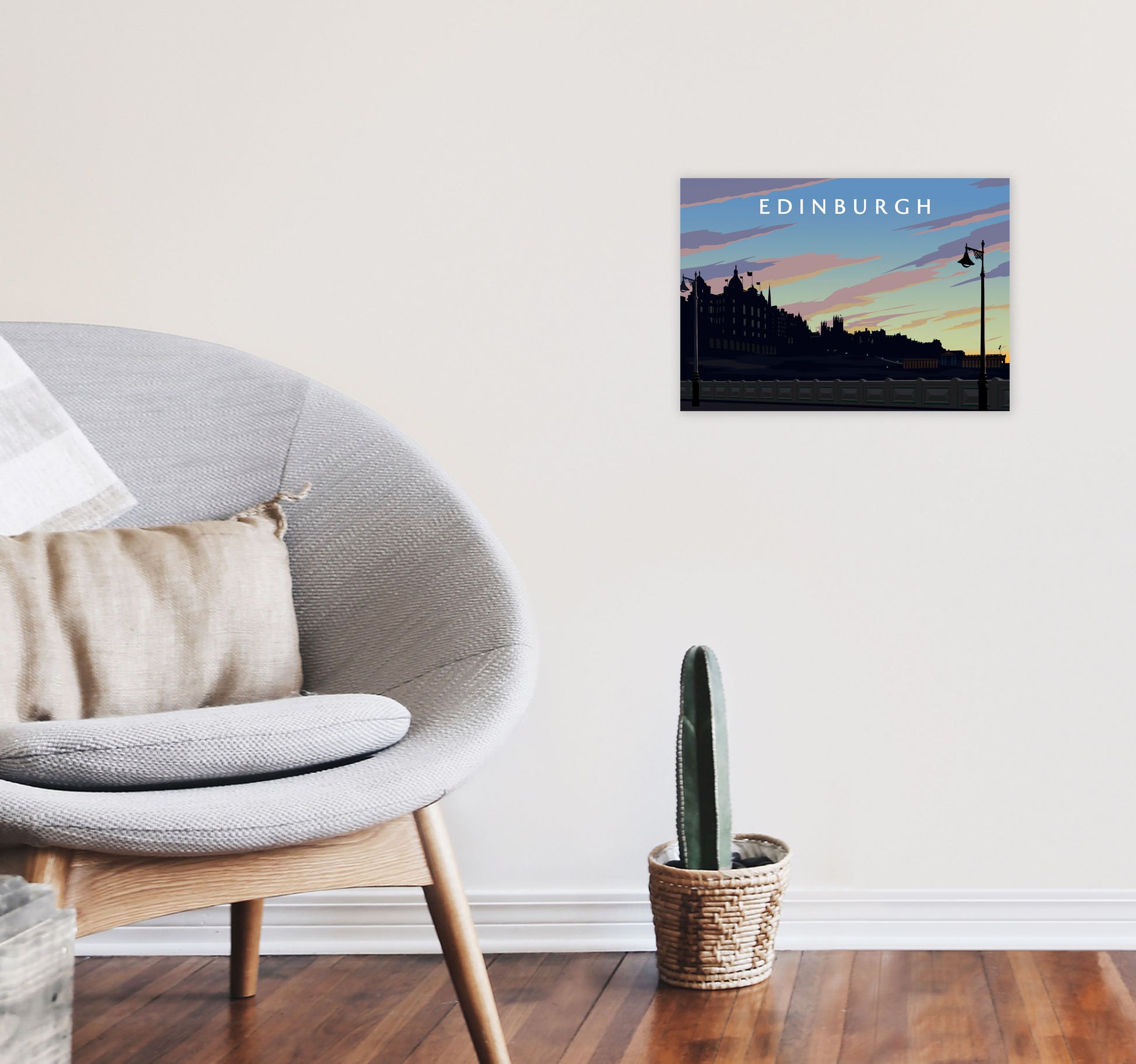 Edinburgh 2 by Richard O'Neill A3 Black Frame