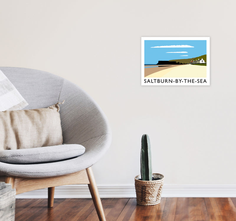 Saltburn-by-the-sea by Richard O'Neill A3 Black Frame