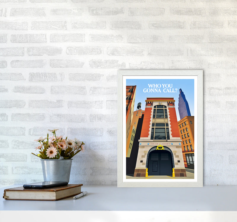 Ghostbusters Day Art Print by Richard O'Neill A3 Oak Frame