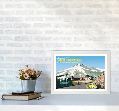 Overlook Hotel Art Print by Richard O'Neill A3 Oak Frame