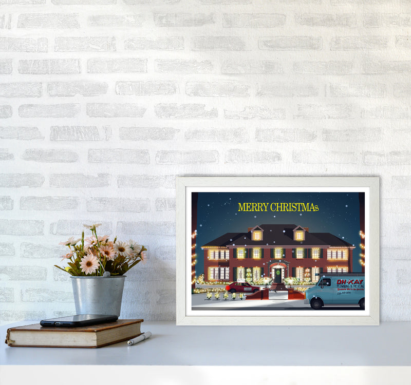 Home Alone Art Print by Richard O'Neill A3 Oak Frame