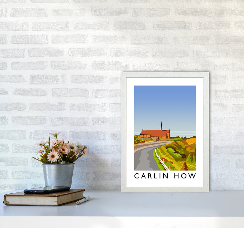 Carlin How Portrait Art Print by Richard O'Neill A3 Oak Frame