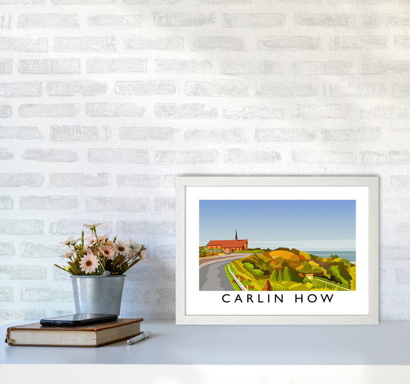 Carlin How Art Print by Richard O'Neill A3 Oak Frame