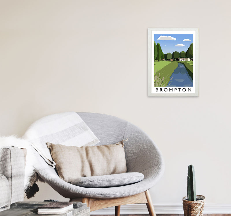 Brompton Framed Digital Art Print by Richard O'Neill A3 Oak Frame