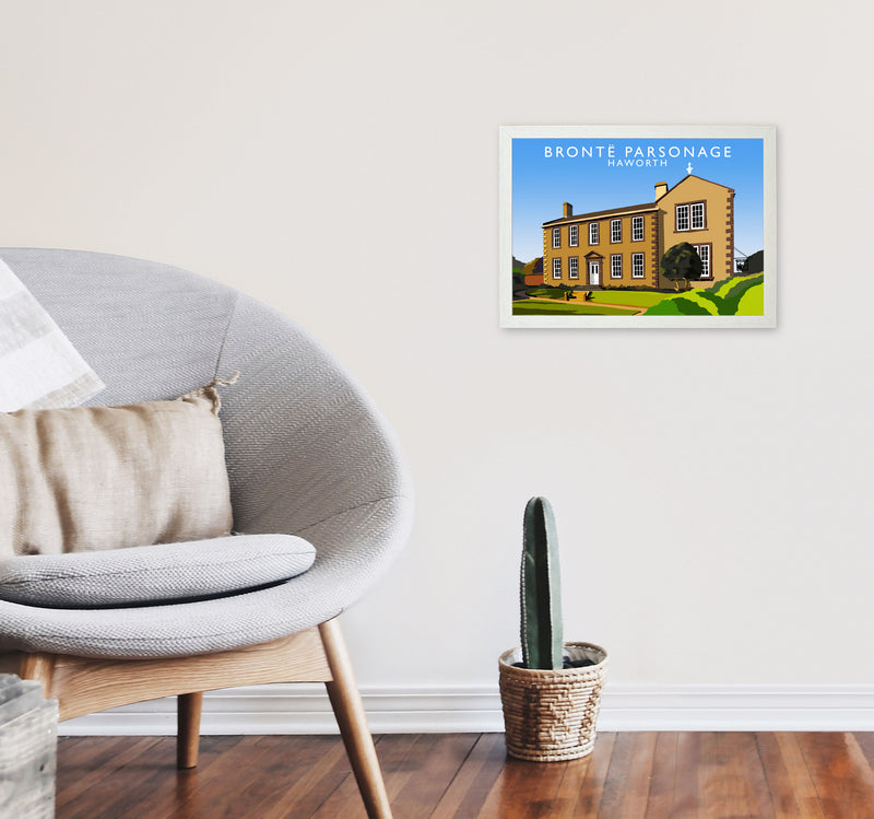 Bronte Parsonage Heworth Framed Digital Art Print by Richard O'Neill A3 Oak Frame