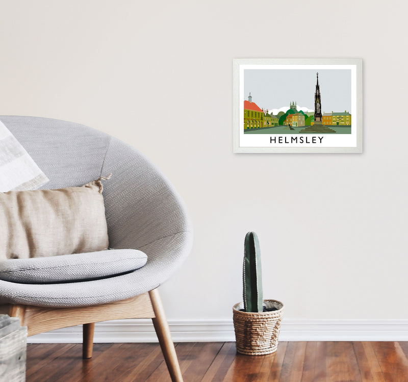 Helmsley Art Print by Richard O'Neill A3 Oak Frame