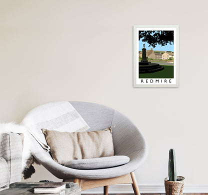 Redmire Art Print by Richard O'Neill A3 Oak Frame