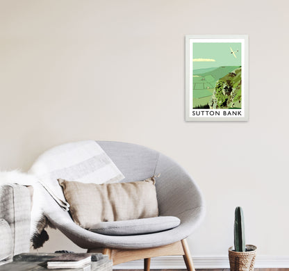Sutton Bank Art Print by Richard O'Neill A3 Oak Frame