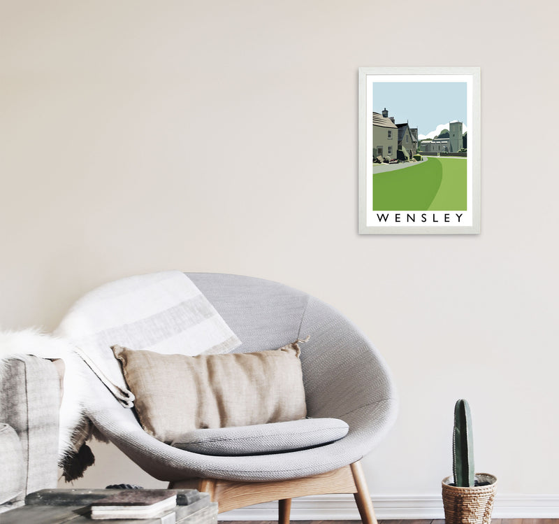 Wensley Art Print by Richard O'Neill A3 Oak Frame