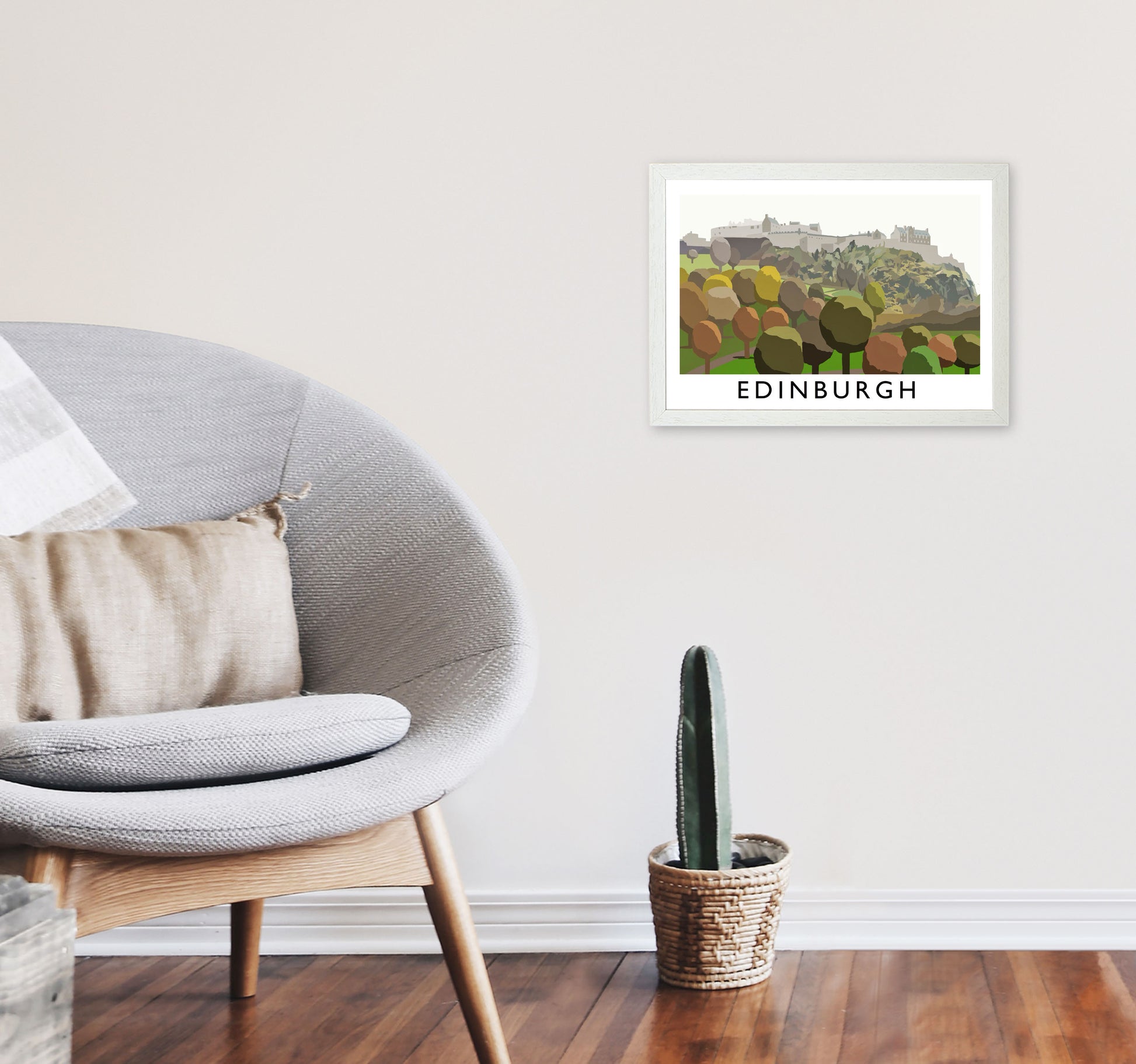 Edinburgh by Richard O'Neill A3 Oak Frame