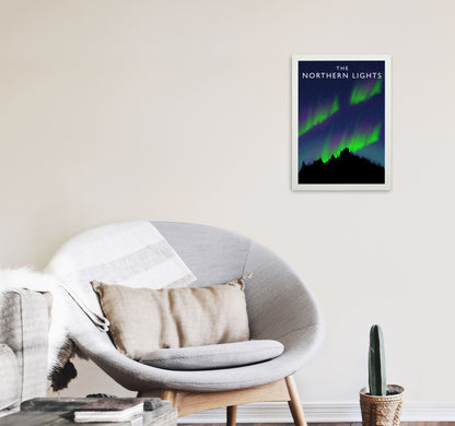 The Northen Lights by Richard O'Neill A3 Oak Frame