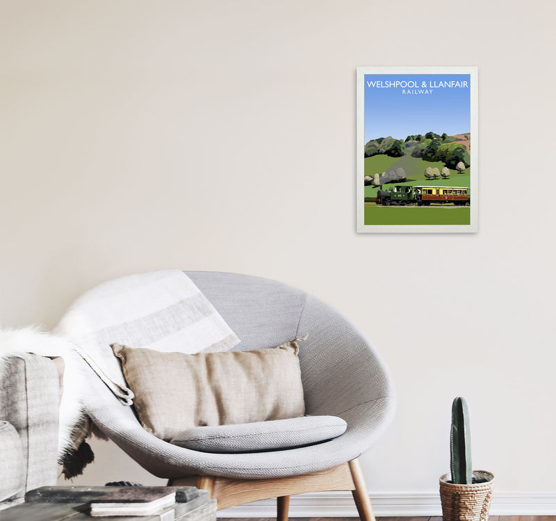 Welshpool & Llanfair by Richard O'Neill A3 Oak Frame