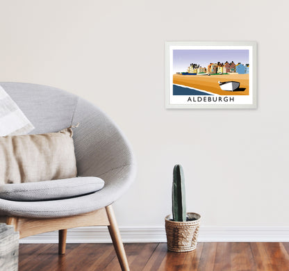 Aldeburgh Art Print by Richard O'Neill A3 Oak Frame
