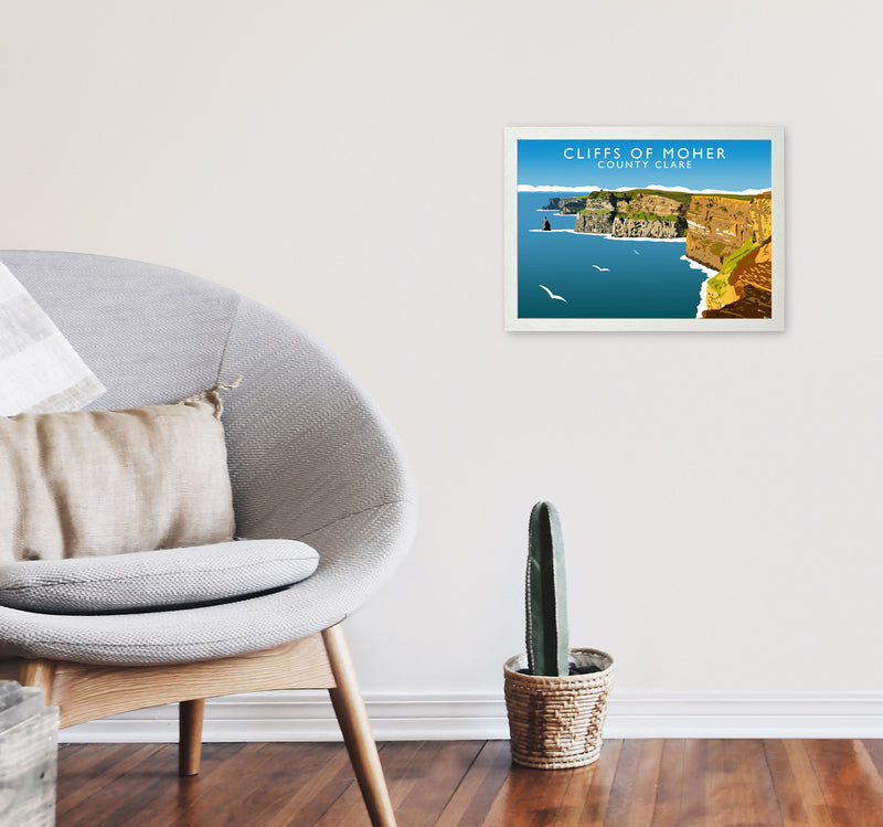 Cliffs Of Moher by Richard O'Neill A3 Oak Frame
