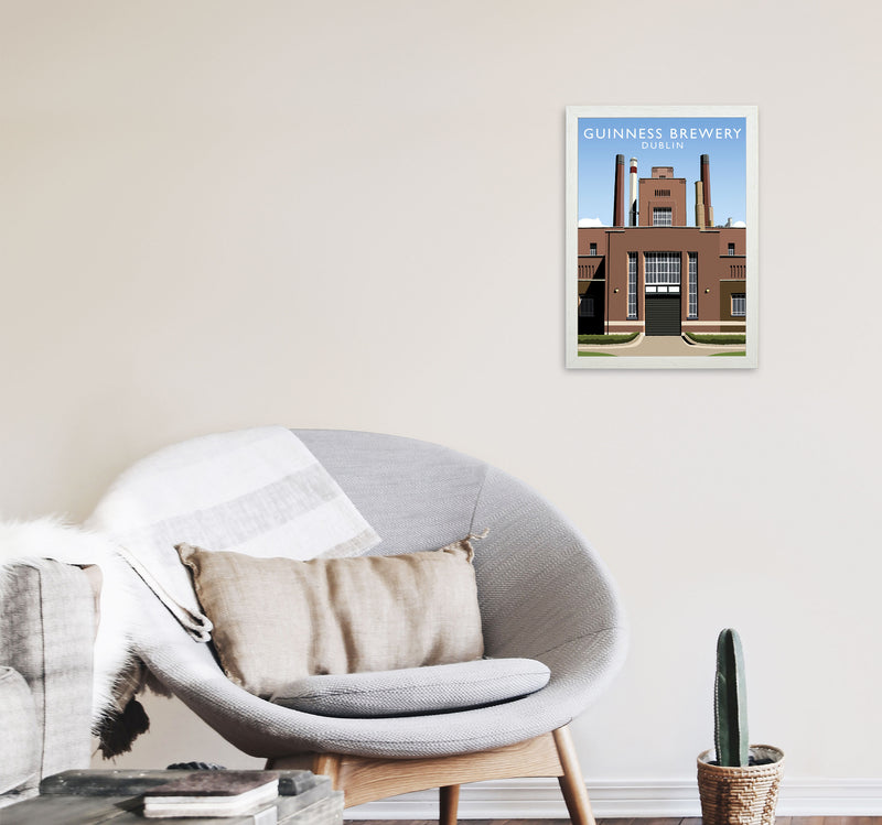 Guinness Brewery by Richard O'Neill A3 Oak Frame