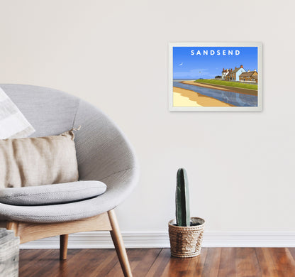 Sandsend3 by Richard O'Neill A3 Oak Frame