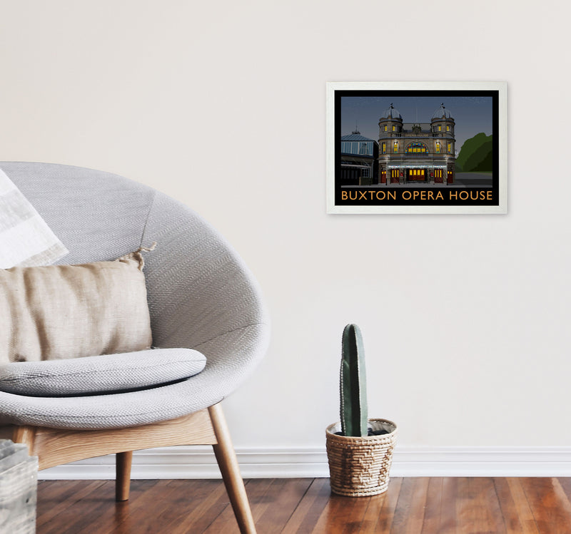 Buxton Opera House Night by Richard O'Neill A3 Oak Frame