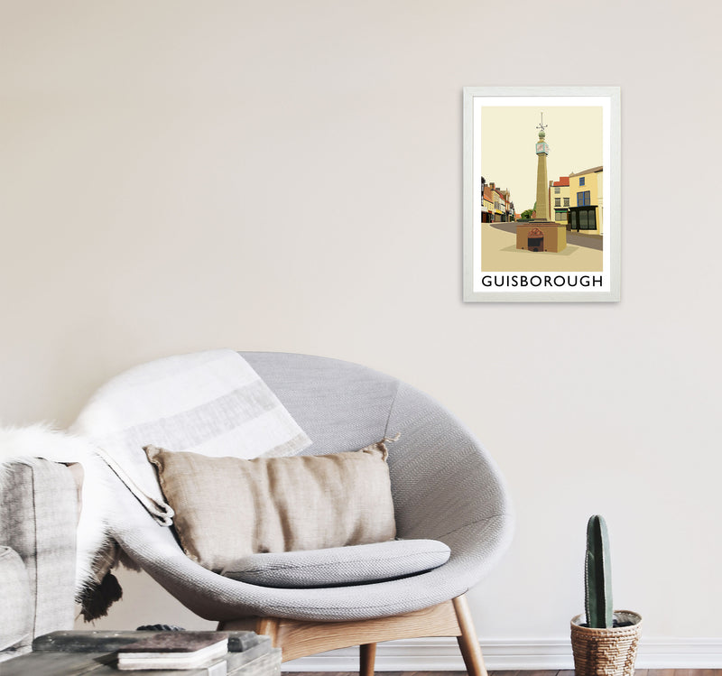 Guisborough Portrait by Richard O'Neill A3 Oak Frame