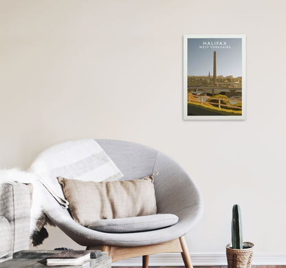 Halifax West Yorkshire Framed Digital Art Print by Richard O'Neill A3 Oak Frame