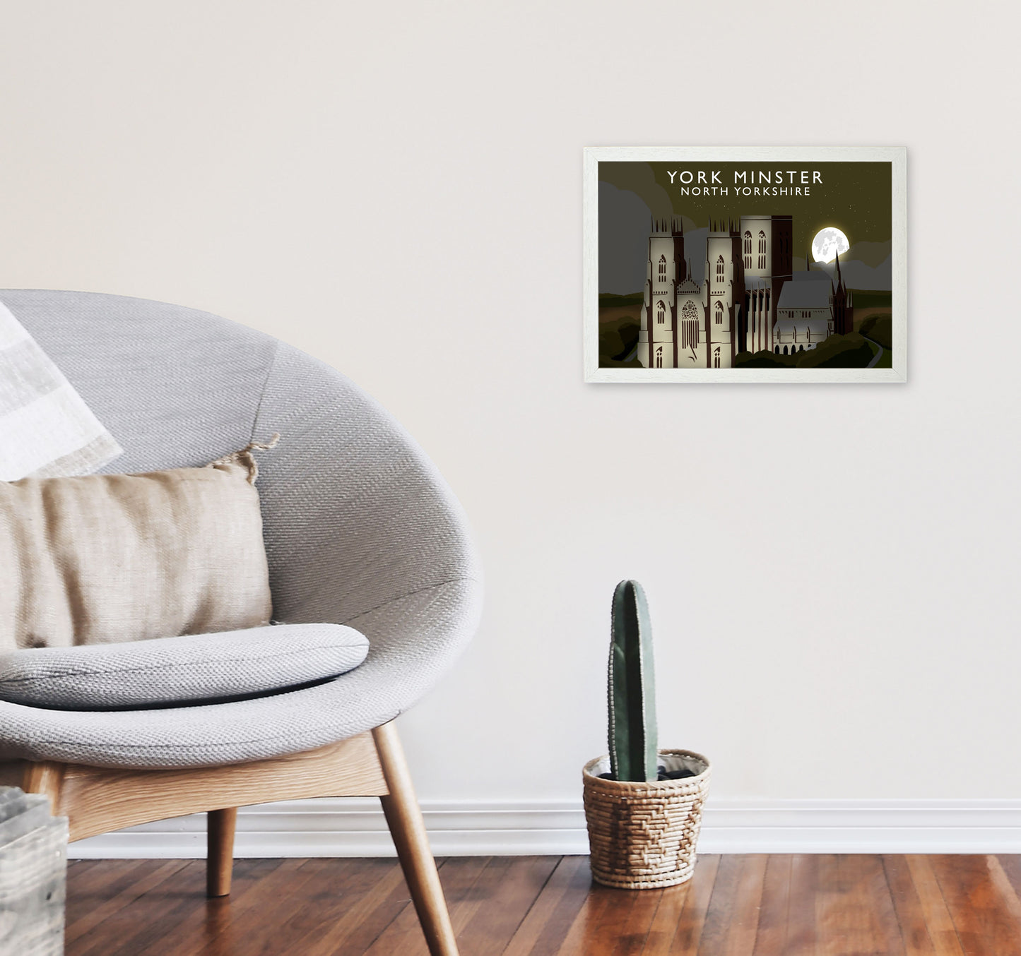 York Minster Framed Digital Art Print by Richard O'Neill A3 Oak Frame