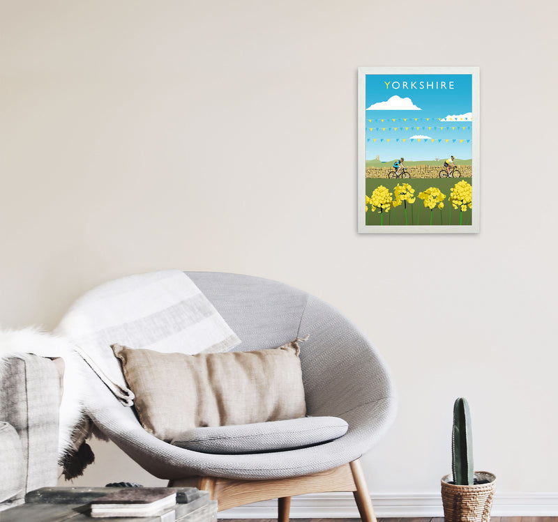 Yorkshire Framed Digital Art Print by Richard O'Neill A3 Oak Frame