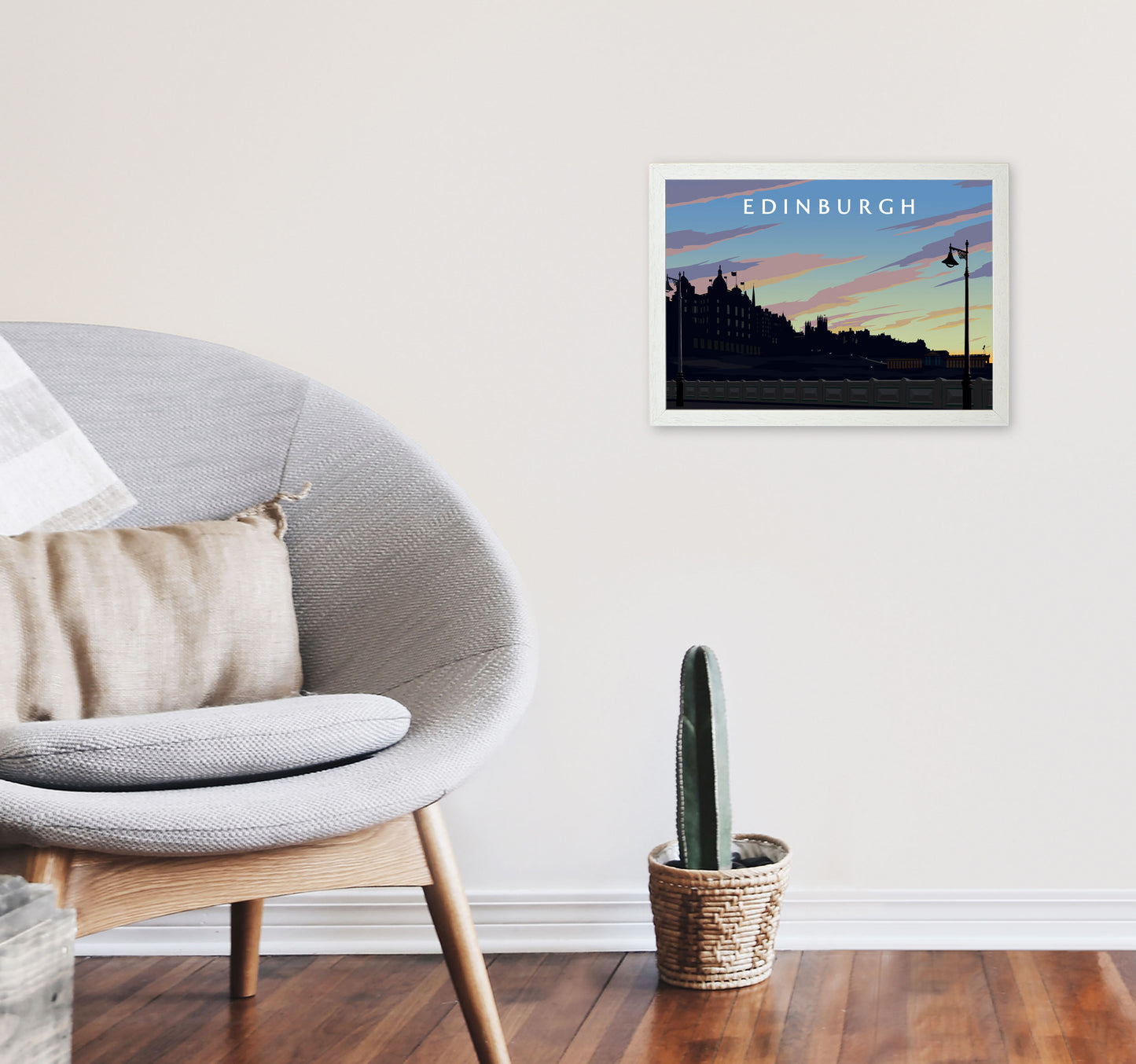 Edinburgh 2 by Richard O'Neill A3 Oak Frame