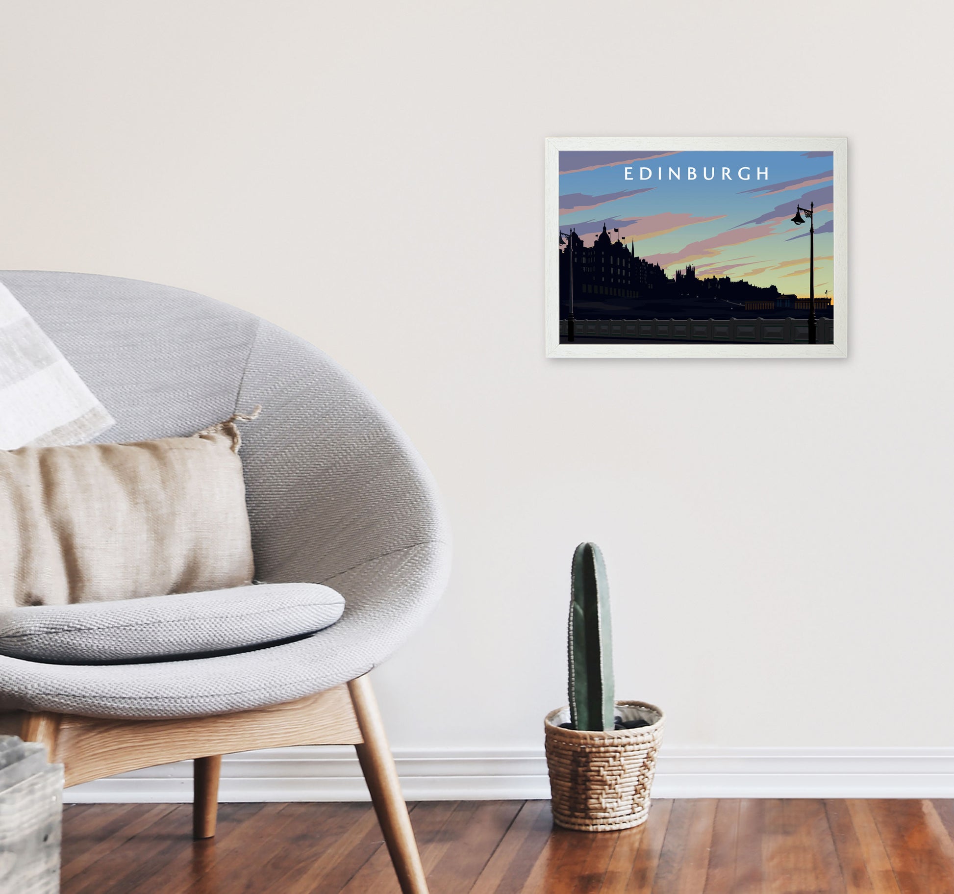 Edinburgh 2 by Richard O'Neill A3 Oak Frame