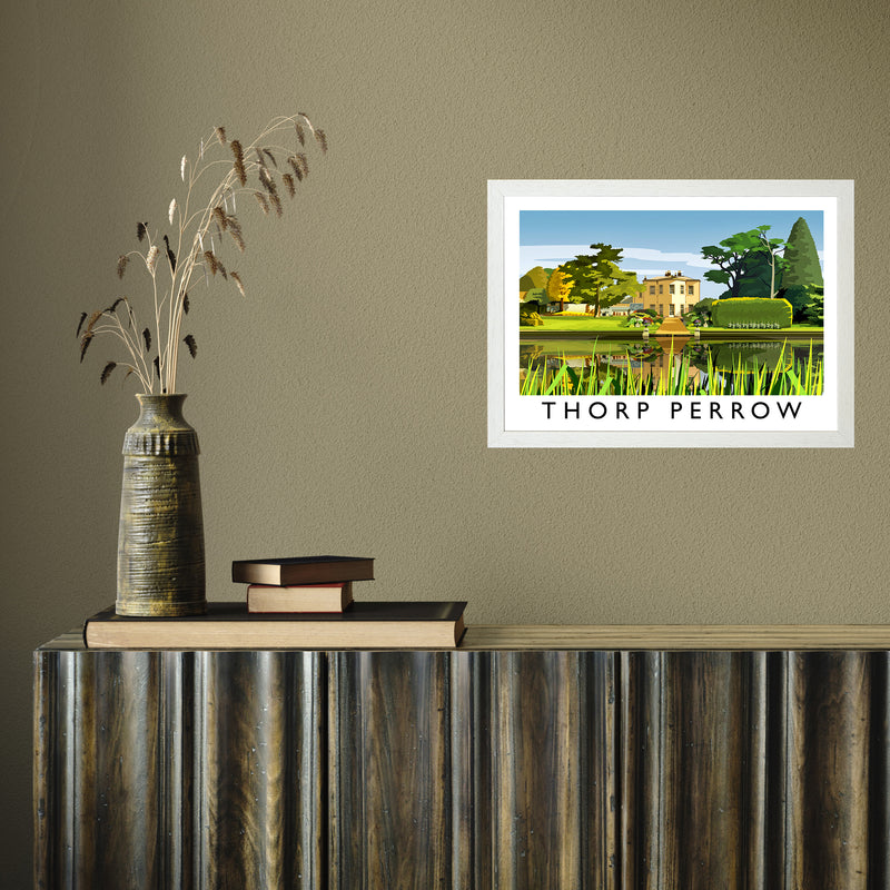 Thorp Perrow by Richard O'Neill A3 White Frame