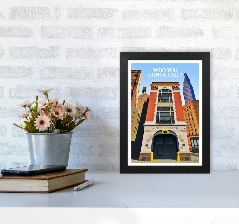 Ghostbusters Day Art Print by Richard O'Neill A4 White Frame