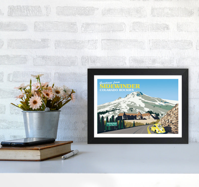 Overlook Hotel Art Print by Richard O'Neill A4 White Frame