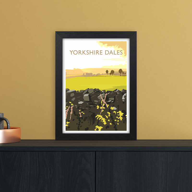 Yorkshire Dales Portrait Travel Art Print by Richard O'Neill A4 White Frame