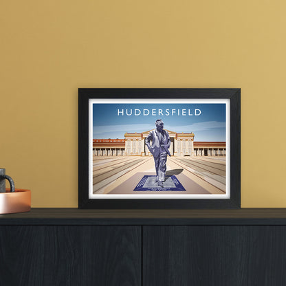 Huddersfield Travel Art Print by Richard O'Neill A4 White Frame