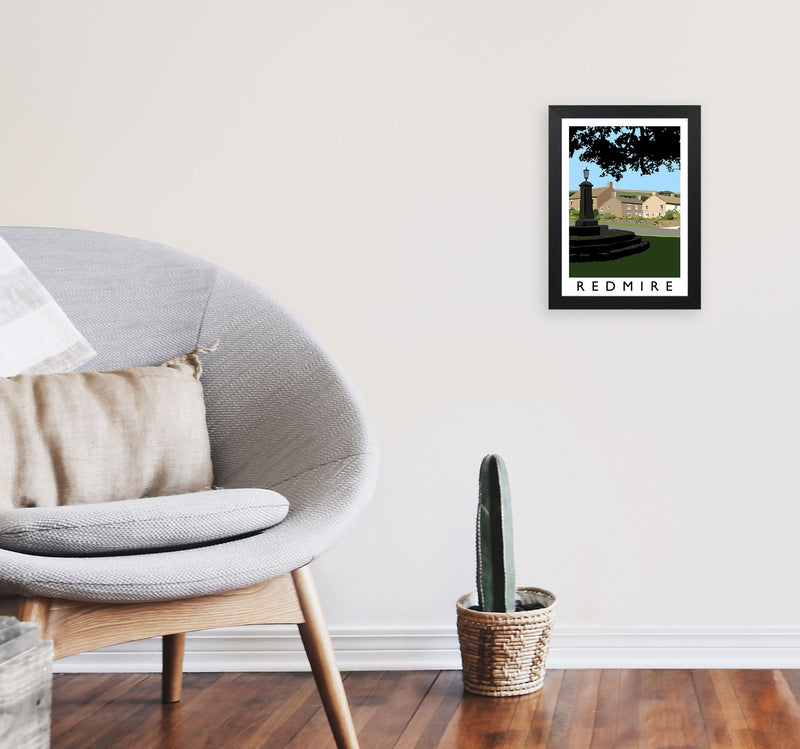 Redmire Art Print by Richard O'Neill A4 White Frame