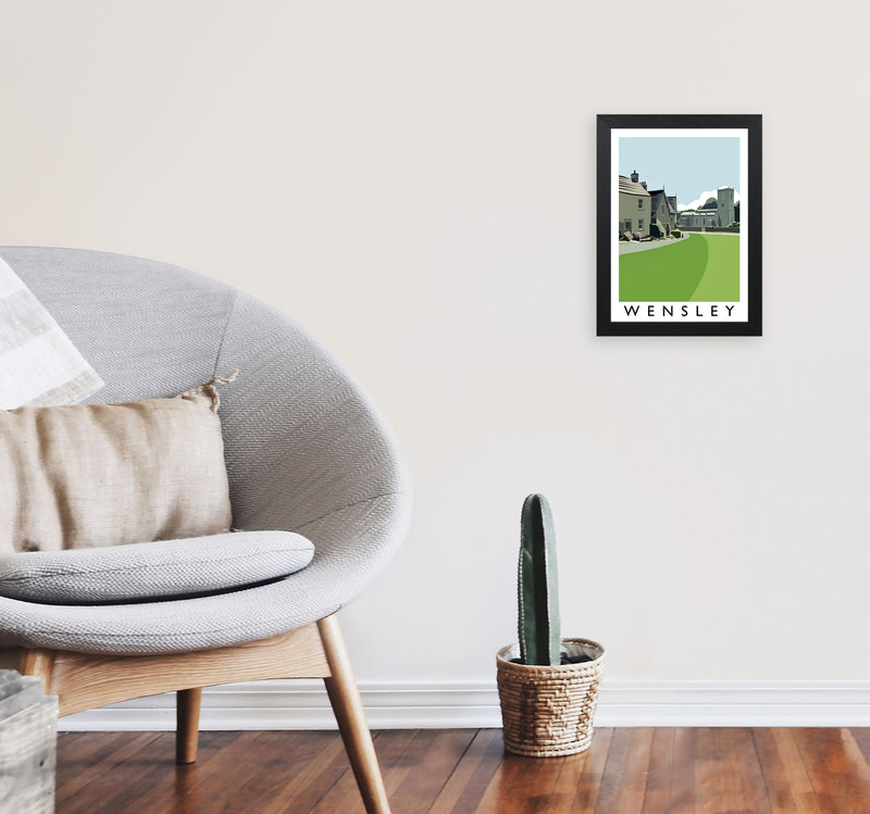 Wensley Art Print by Richard O'Neill A4 White Frame